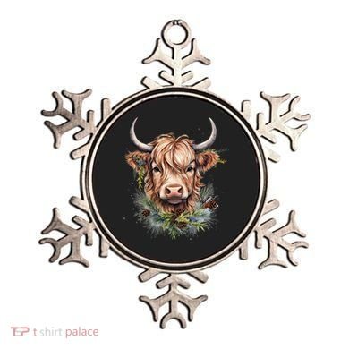Scottish Highland Cow Cattle Hairy Cow Christmas Funny Gift Ornament