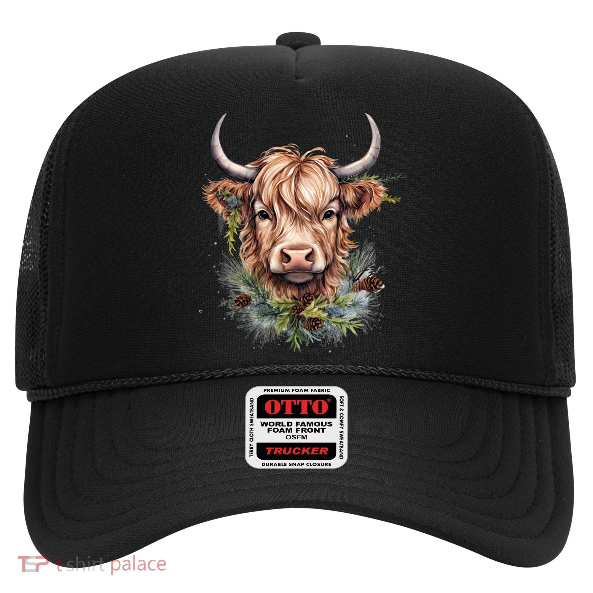 Scottish Highland Cow Cattle Hairy Cow Christmas Funny Gift Hat