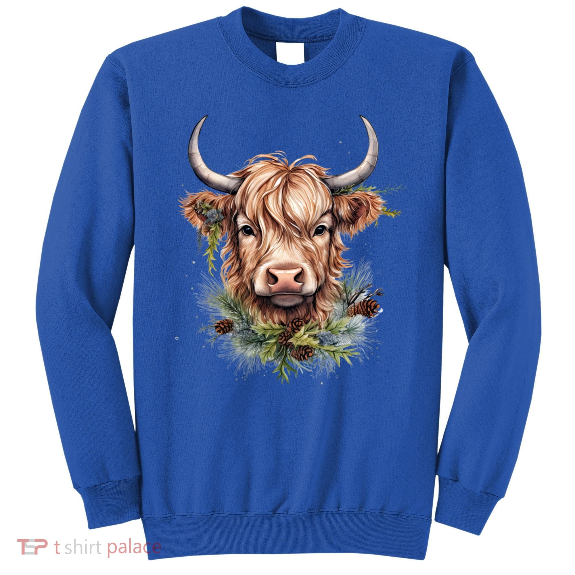 Scottish Highland Cow Cattle Hairy Cow Christmas Funny Gift Sweatshirt