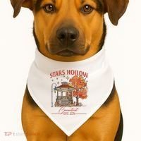 Stars Hollow Connecticut Est 1779 USA-Made Doggie Bandana thumb 1