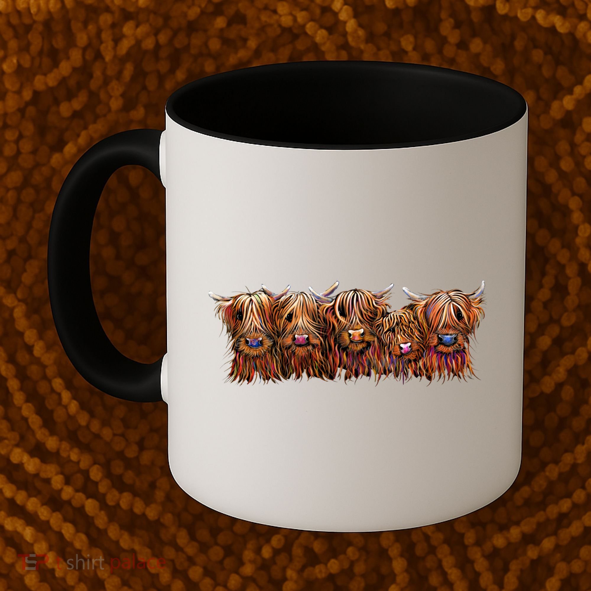 Scottish Highland Cows  The Happy Bunch Of Coos  Cute Gift Coffee Mug