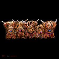 Scottish Highland Cows  The Happy Bunch Of Coos  Cute Gift Coffee Mug thumb 5