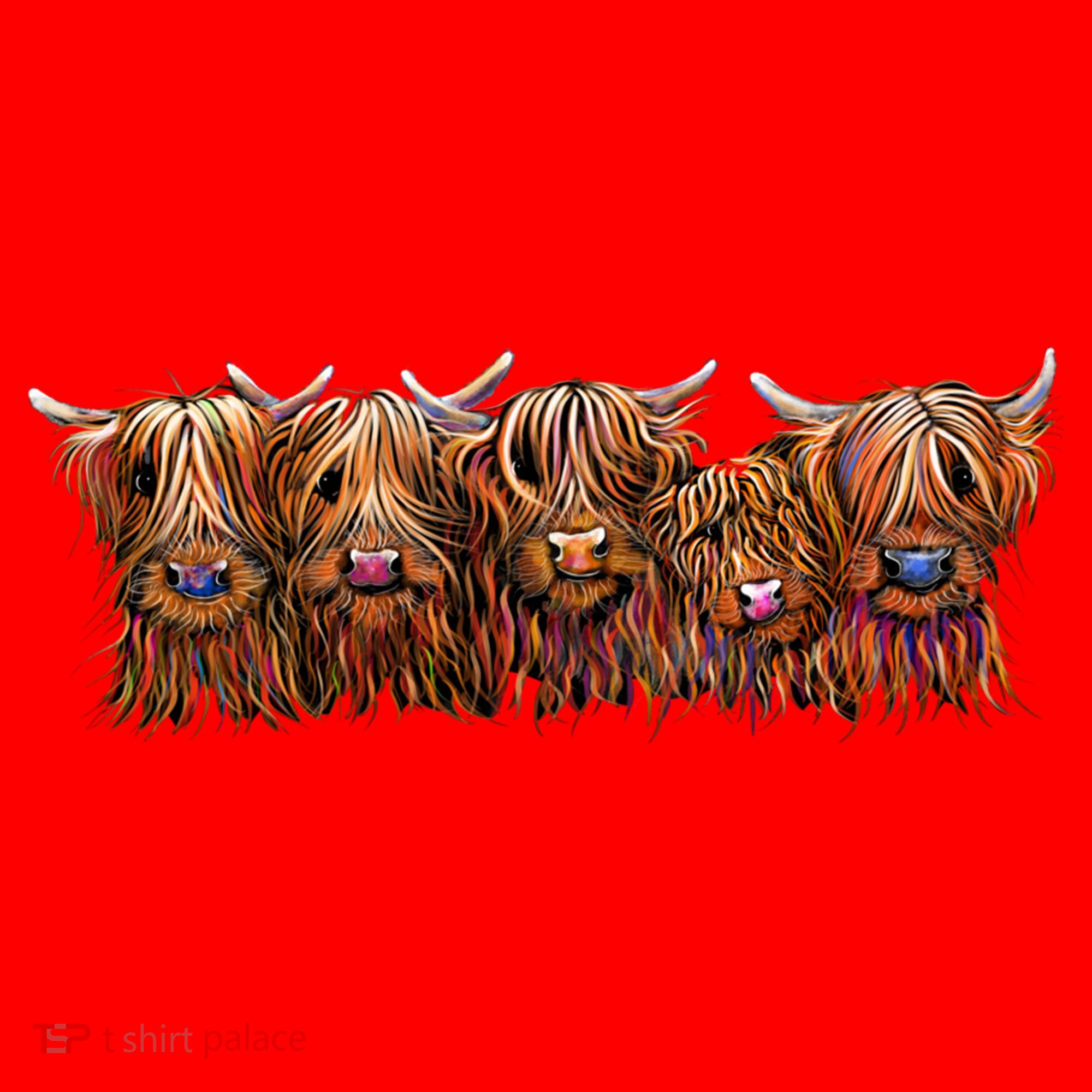 Scottish Highland Cows  The Happy Bunch Of Coos  Cute Gift Santa Hat