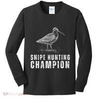 Snipe Hunting Champion Funny Hunting Kids Long Sleeve Shirt thumb 0