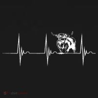Scottish Highland Cow Heartbeat EKG Pulse Highlander Cow Women's Tank Top thumb 5