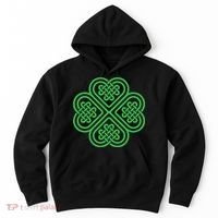 Shamrock Heart Celtic Knot Irish St. Patricks Day Hoodie thumb 0