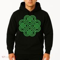 Shamrock Heart Celtic Knot Irish St. Patricks Day Hoodie thumb 2