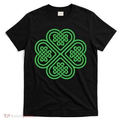 Shamrock Heart Celtic Knot Irish St. Patricks Day T-Shirt