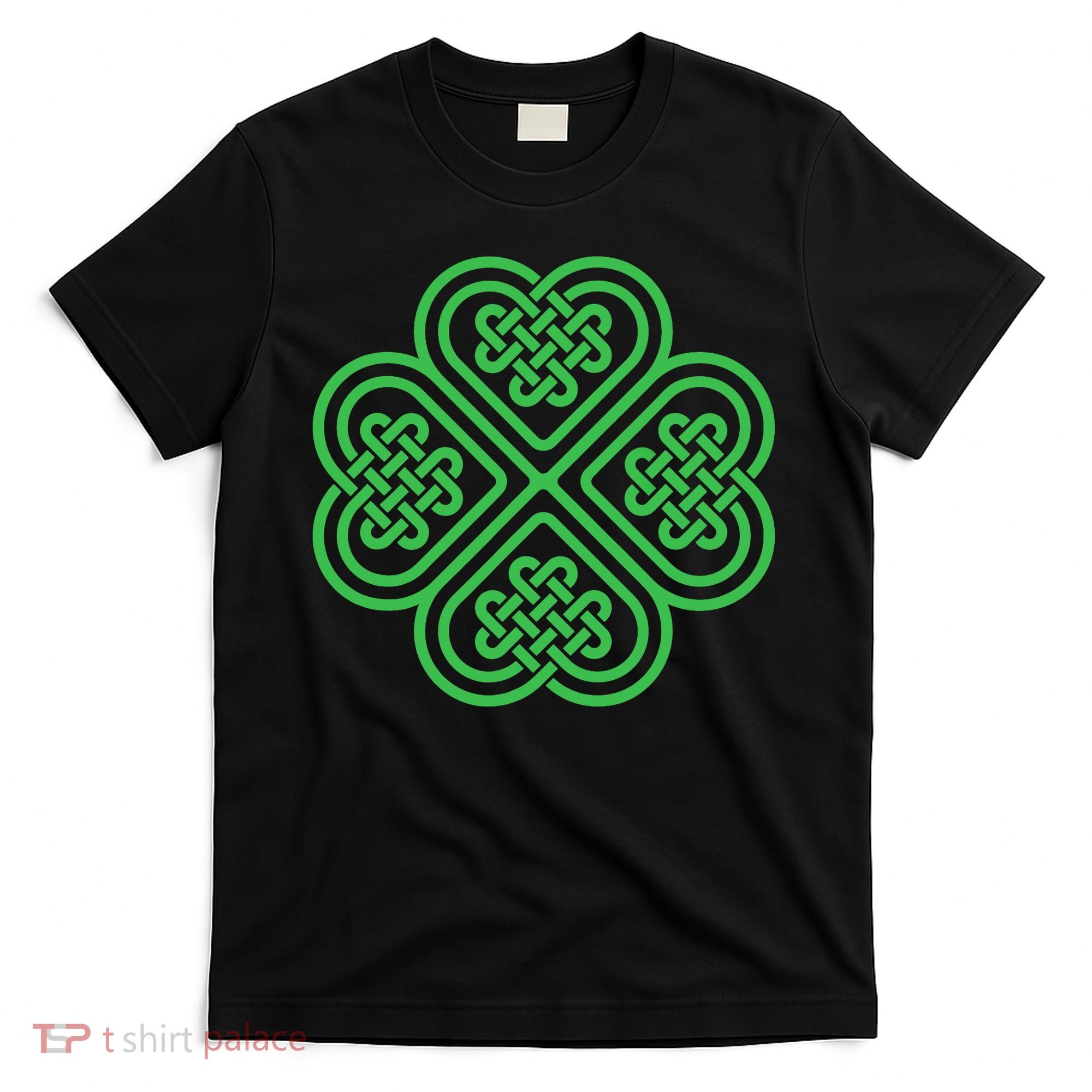 Shamrock Heart Celtic Knot Irish St. Patricks Day T-Shirt