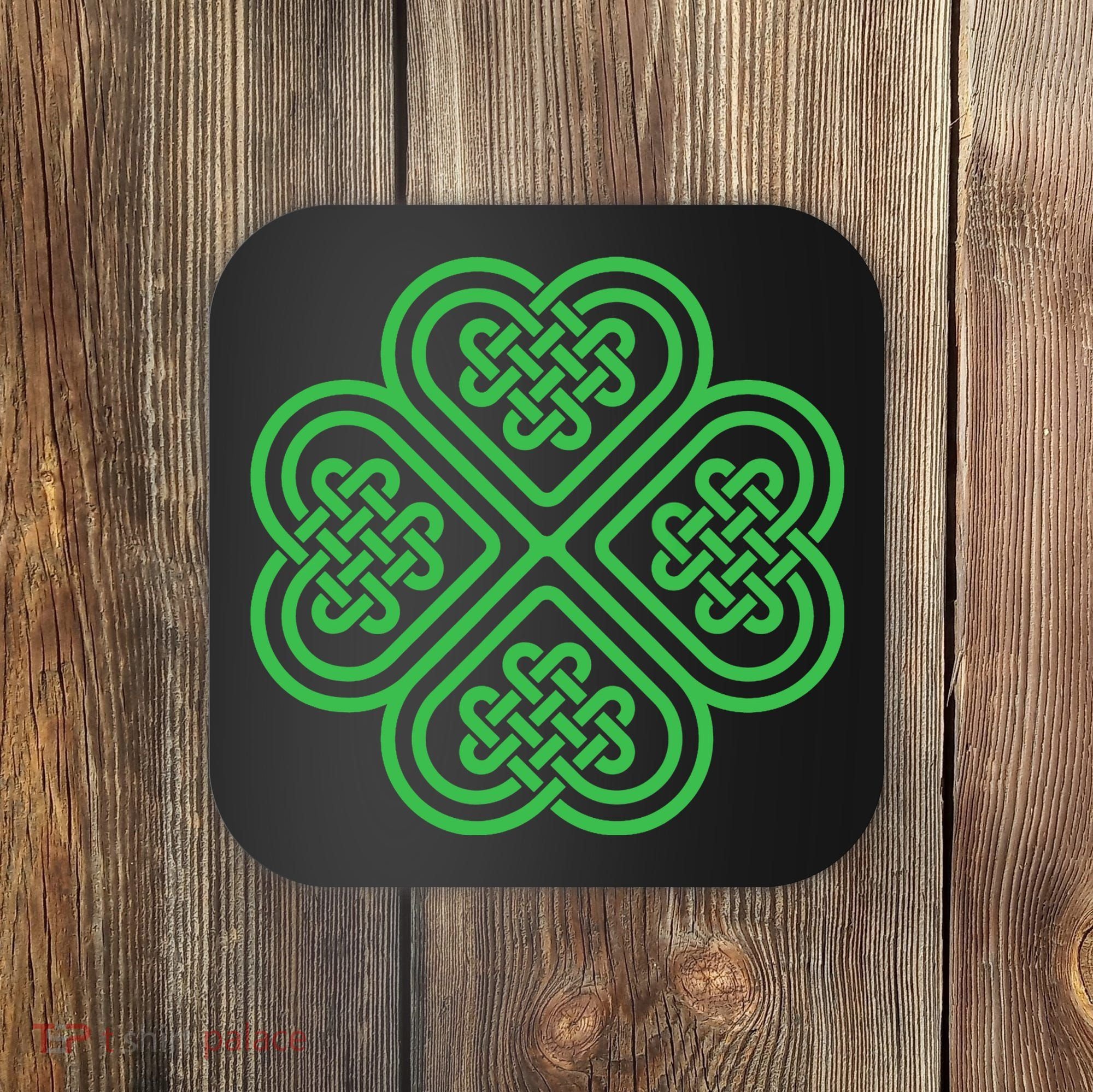 Shamrock Heart Celtic Knot Irish St. Patricks Day Coaster