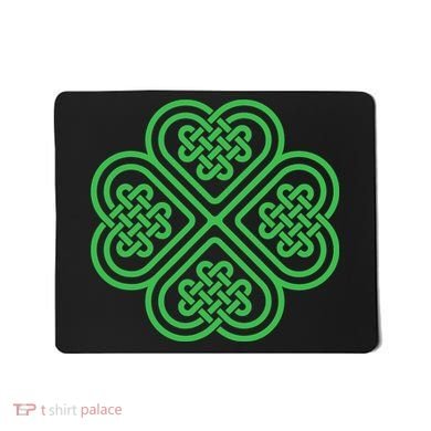 Shamrock Heart Celtic Knot Irish St. Patricks Day Mousepad