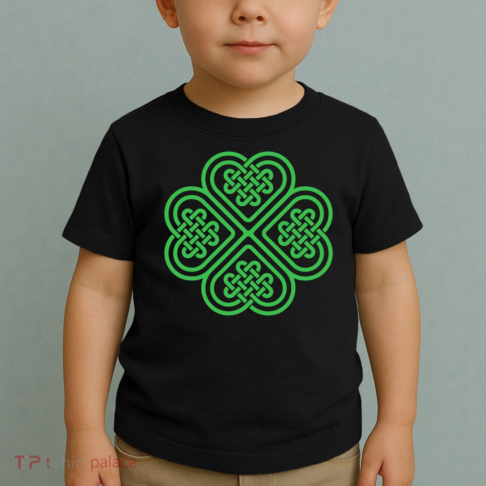 Shamrock Heart Celtic Knot Irish St. Patricks Day Toddler T-Shirt