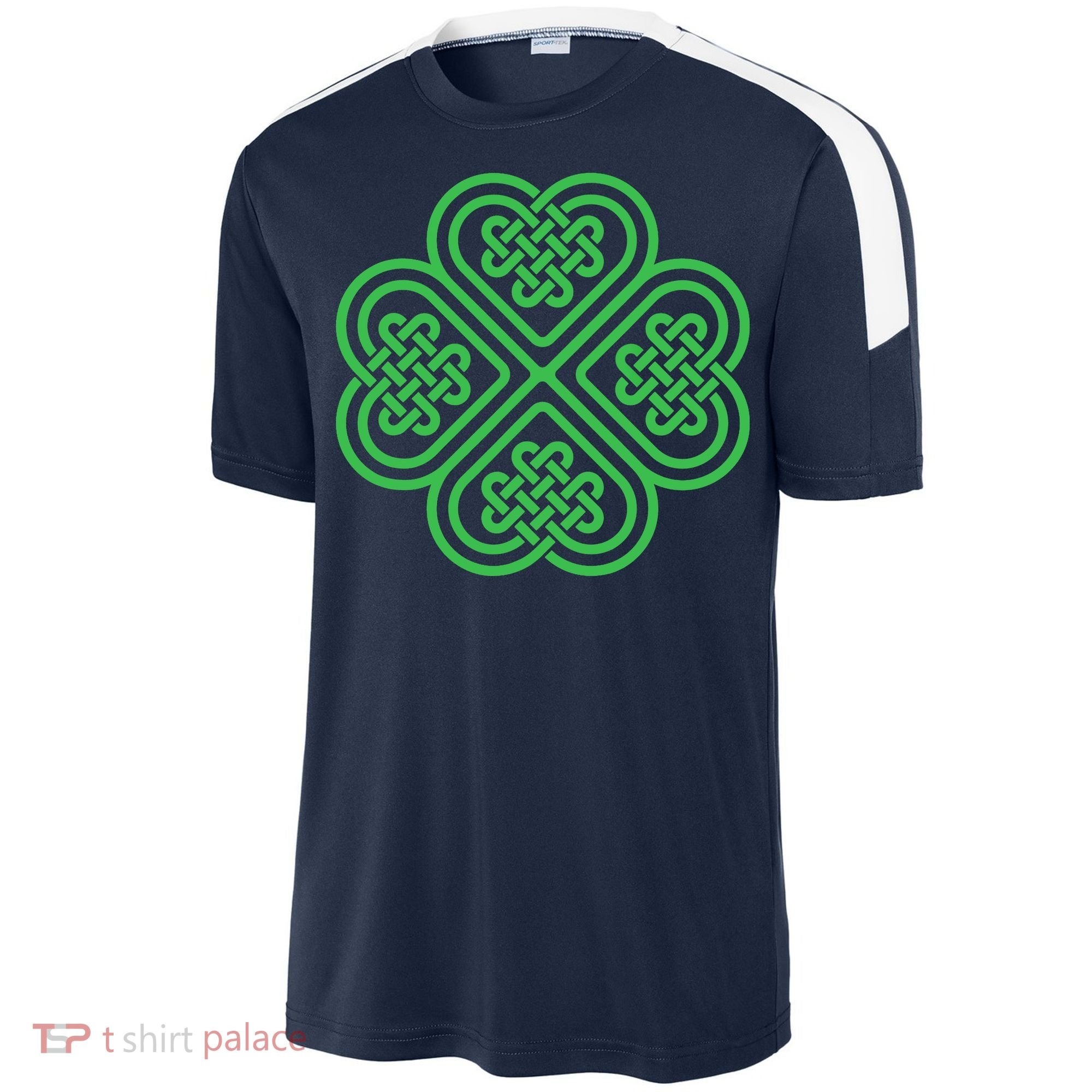 Shamrock Heart Celtic Knot Irish St. Patricks Day Sport-Tek Competitor United Soccer Jersey