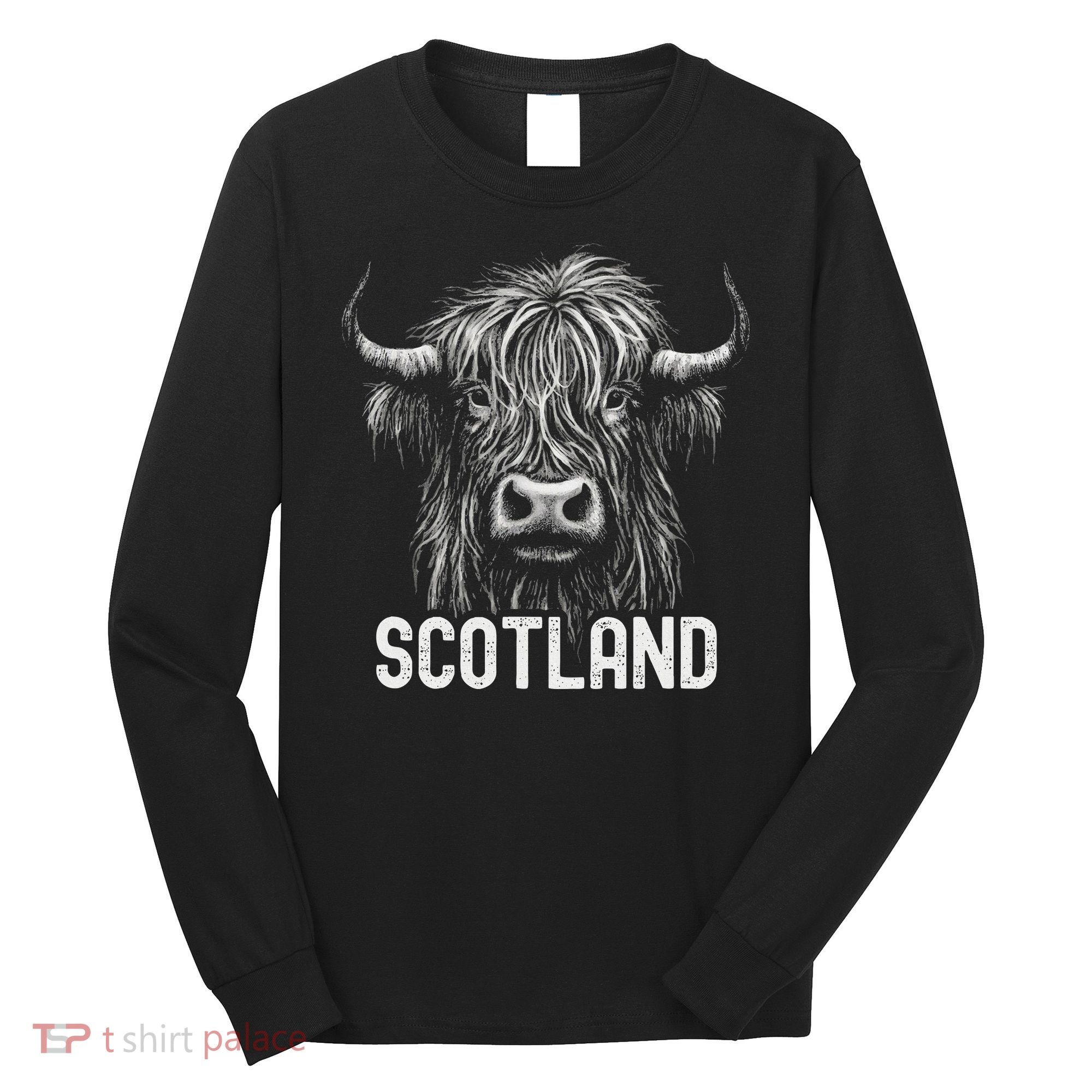 Scottish Highland Cow Scotland Trip Long Sleeve Shirt