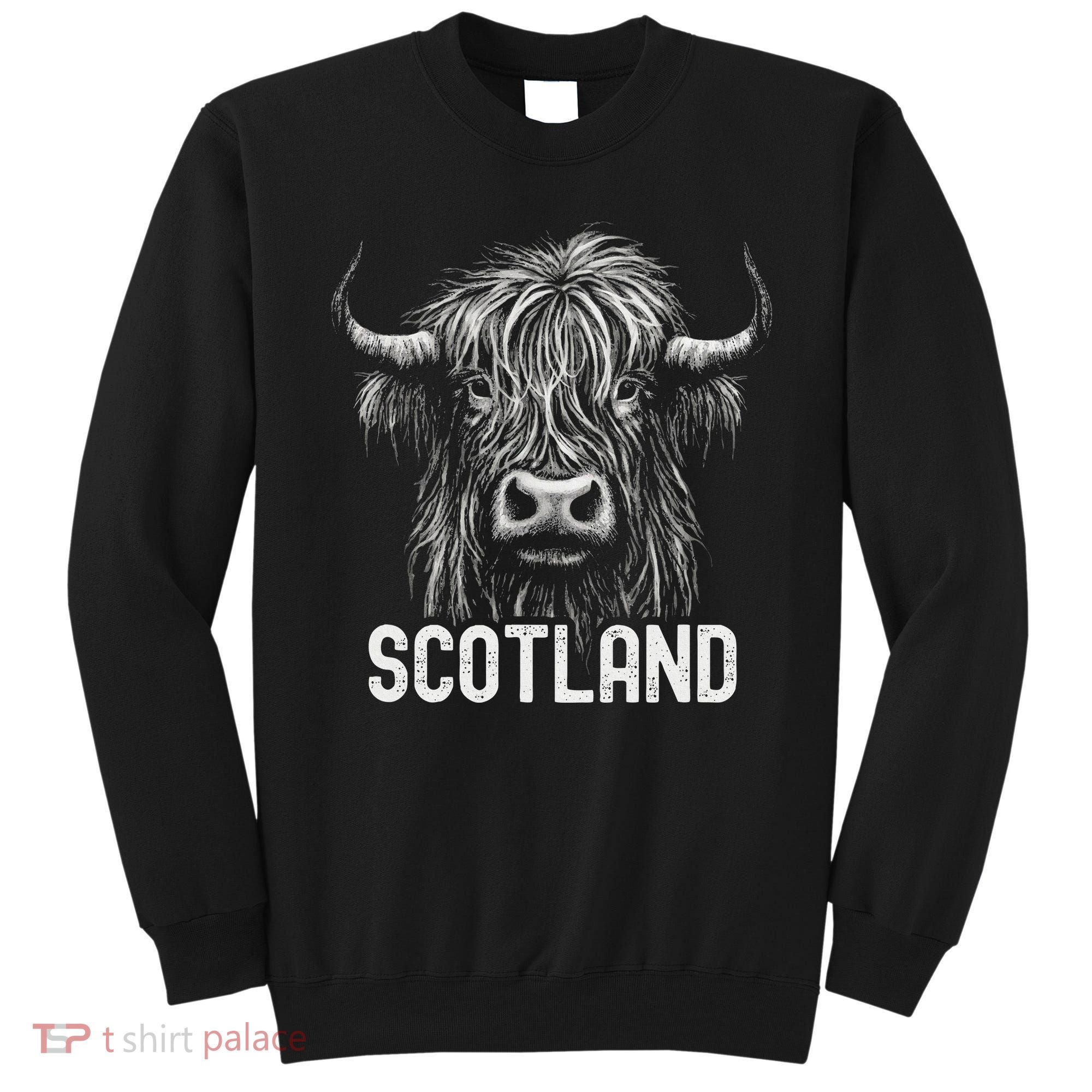 Scottish Highland Cow Scotland Trip Sweatshirt