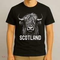 Scottish Highland Cow Scotland Trip T-Shirt thumb 3
