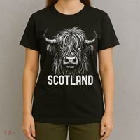 Scottish Highland Cow Scotland Trip T-Shirt thumb 4