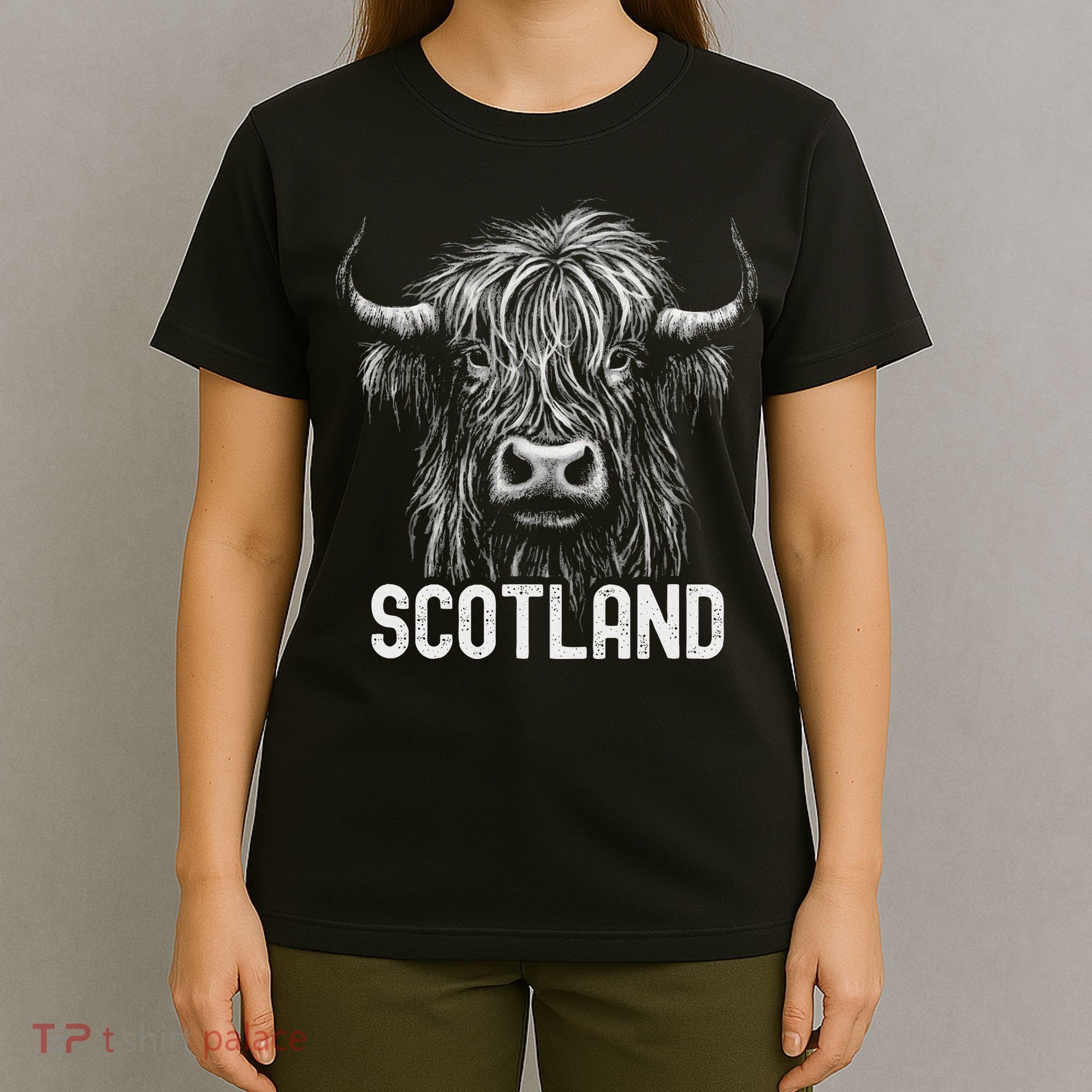 Scottish Highland Cow Scotland Trip T-Shirt