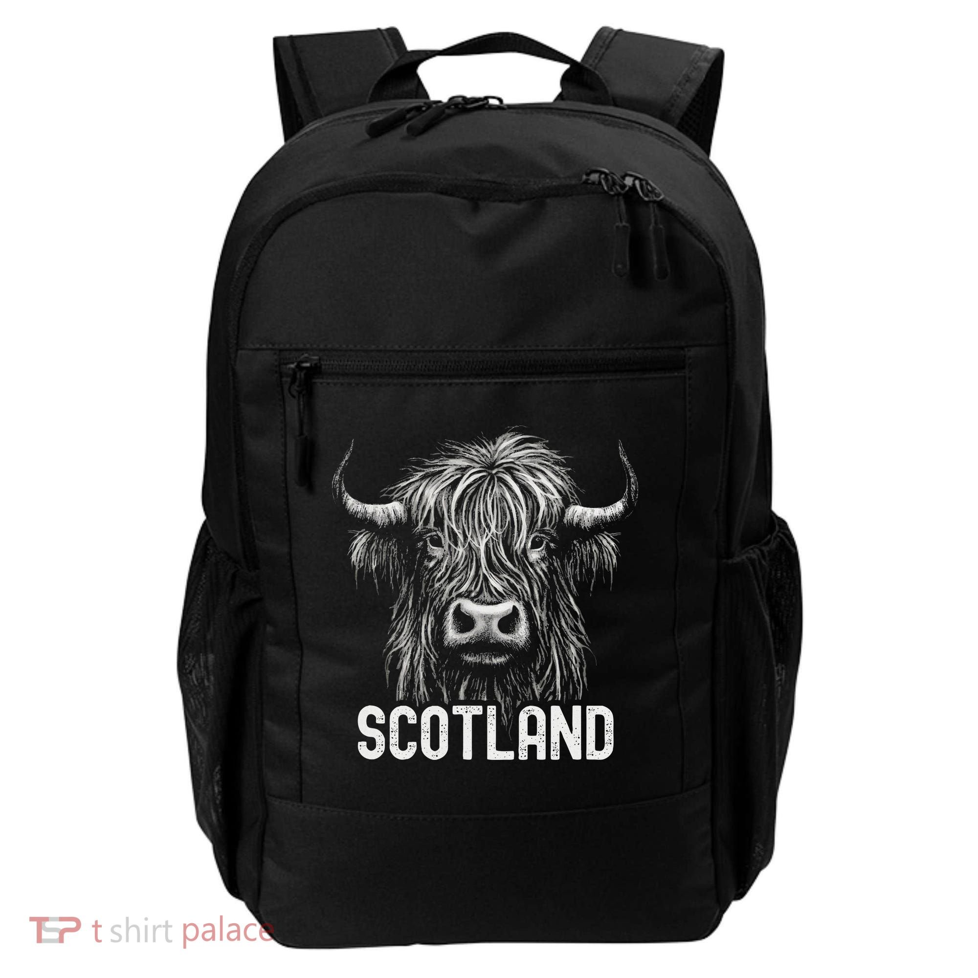 Scottish Highland Cow Scotland Trip Backpack