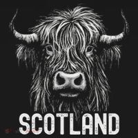 Scottish Highland Cow Scotland Trip Mousepad thumb 1