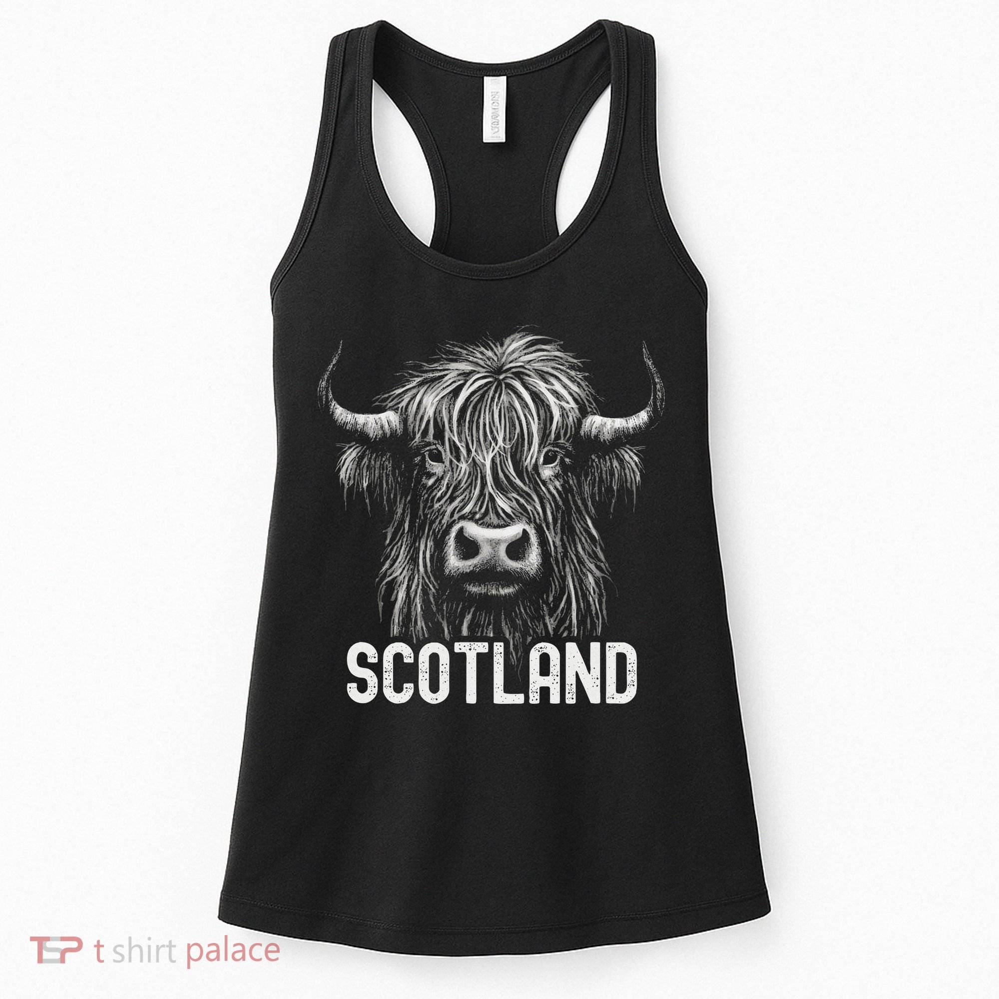 Scottish Highland Cow Scotland Trip Women's Tank Top