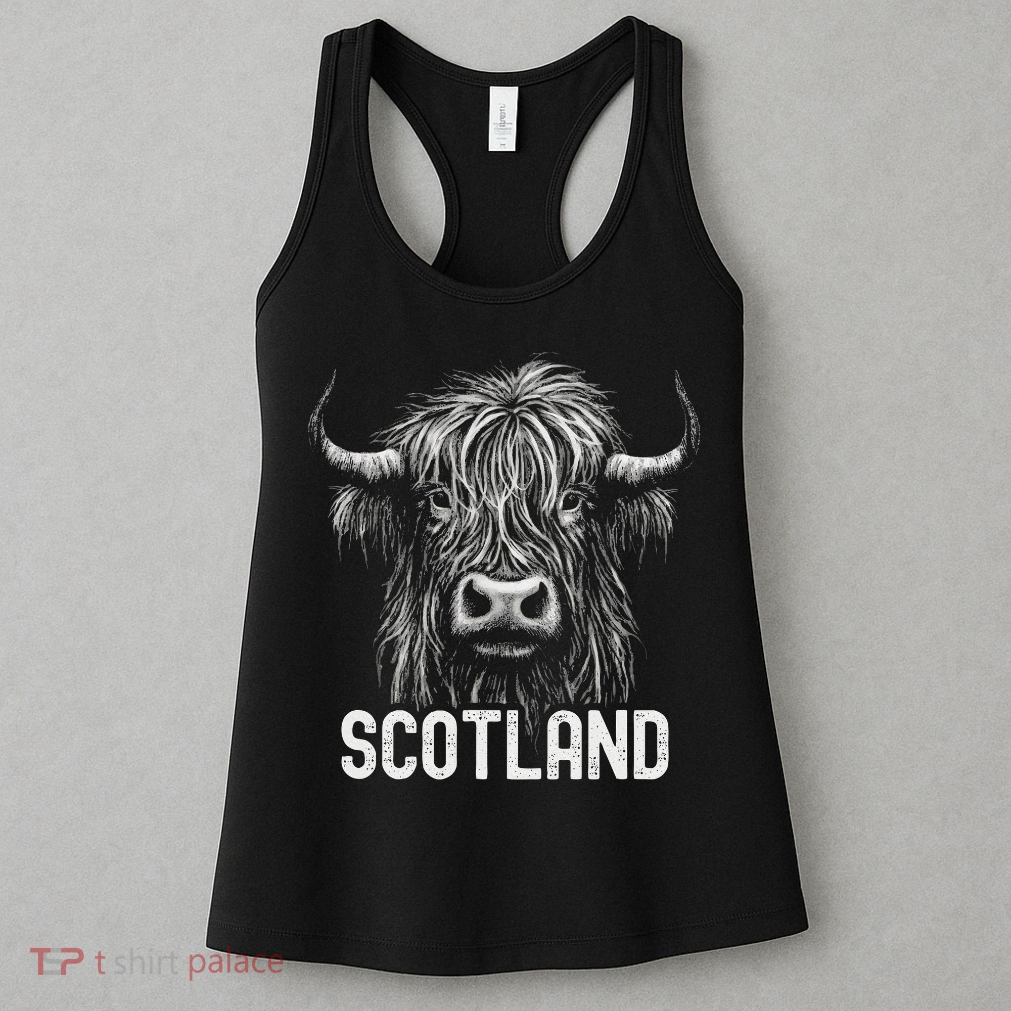 Scottish Highland Cow Scotland Trip Women's Tank Top