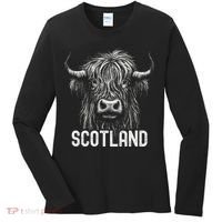 Scottish Highland Cow Scotland Trip Women's Long Sleeve Shirt thumb 0