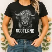 Scottish Highland Cow Scotland Trip Women's T-Shirt thumb 2