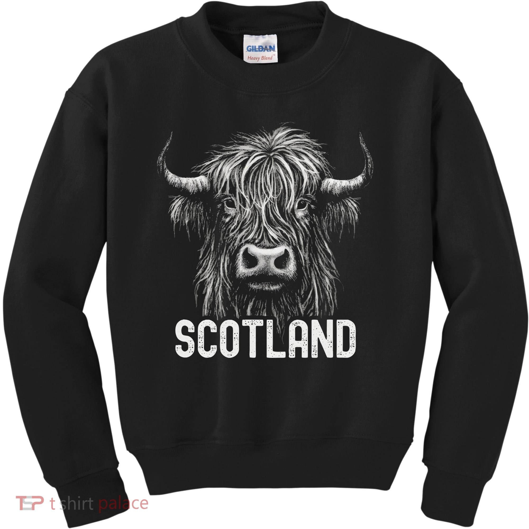 Scottish Highland Cow Scotland Trip Kids Sweatshirt