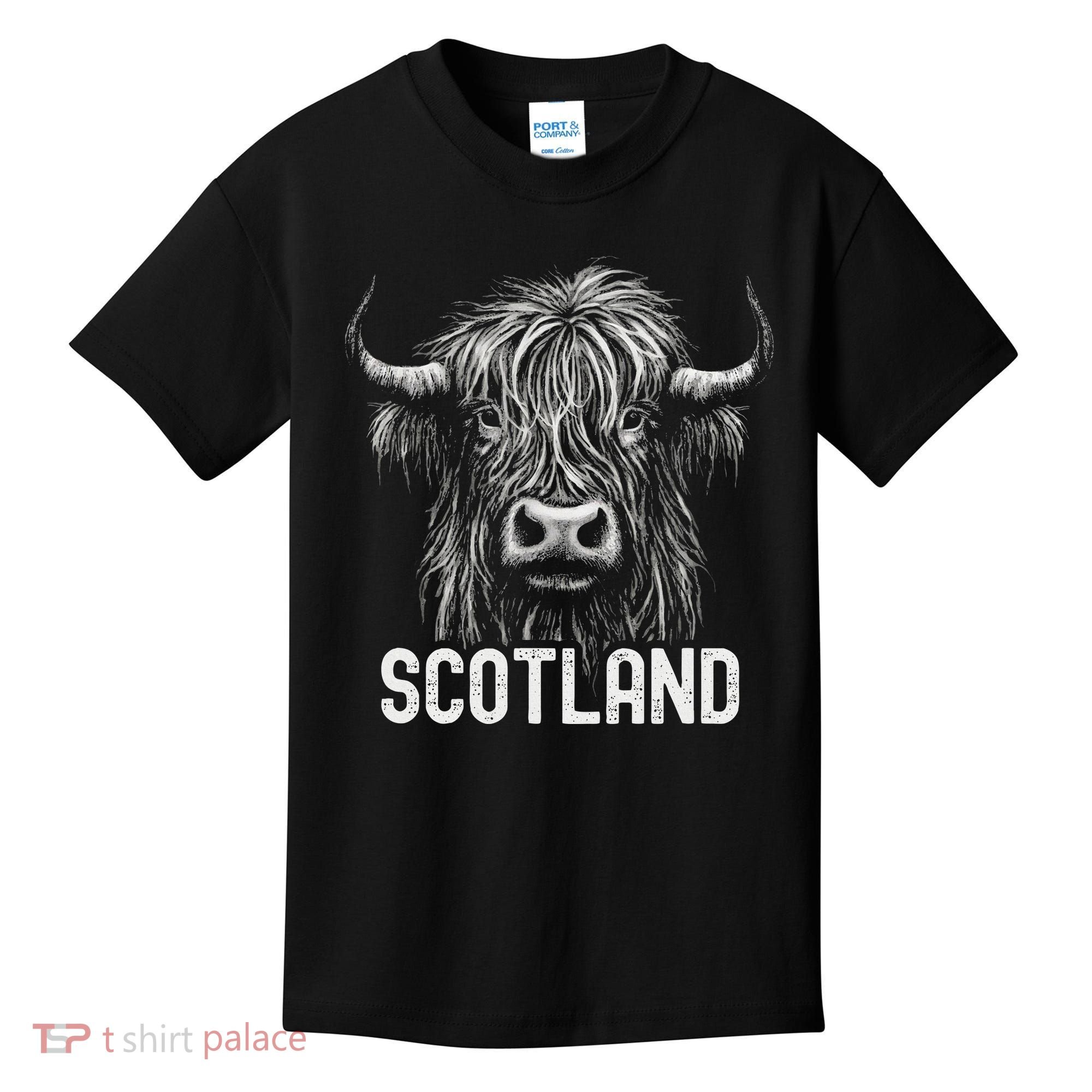 Scottish Highland Cow Scotland Trip Kids T-Shirt
