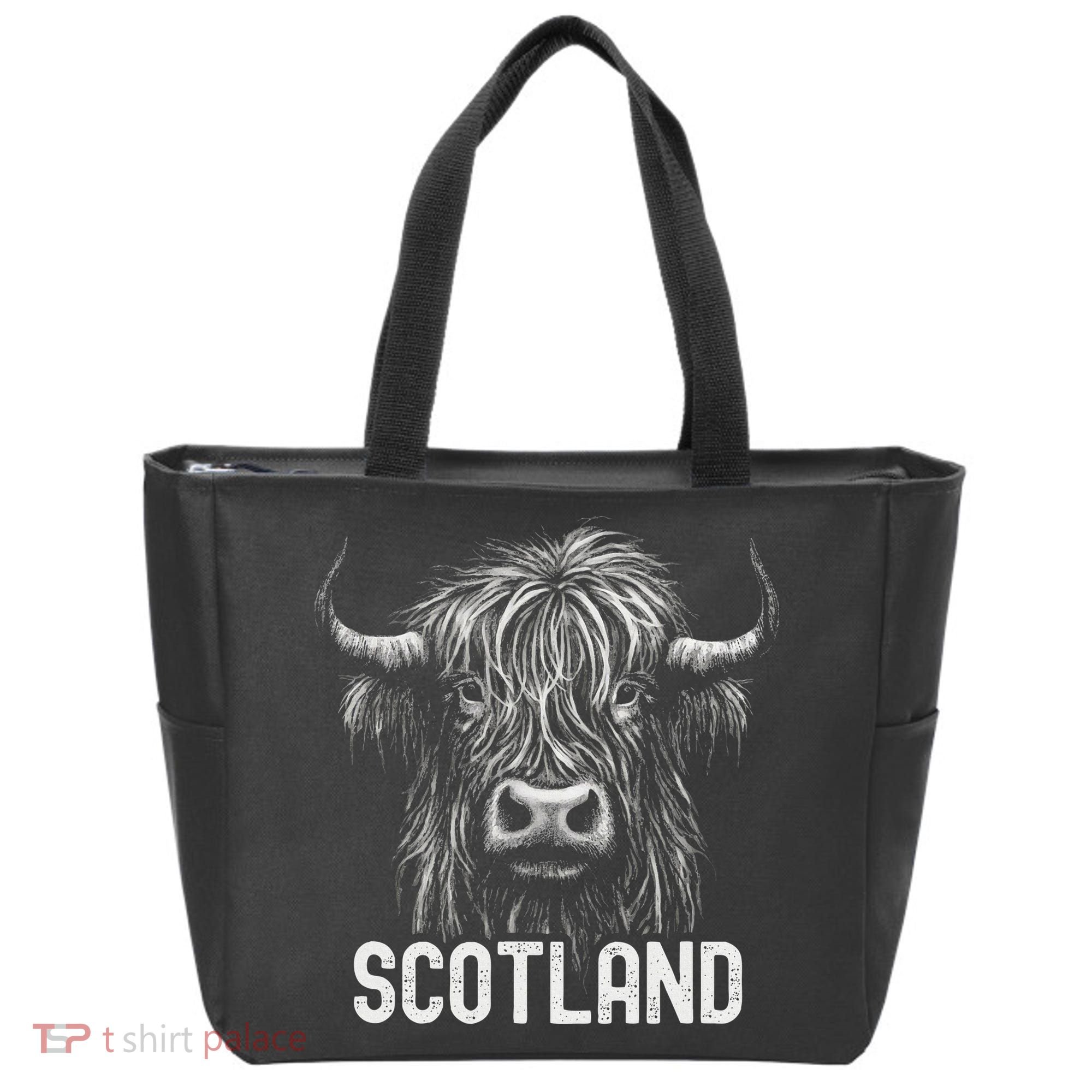 Scottish Highland Cow Scotland Trip Tote Bag