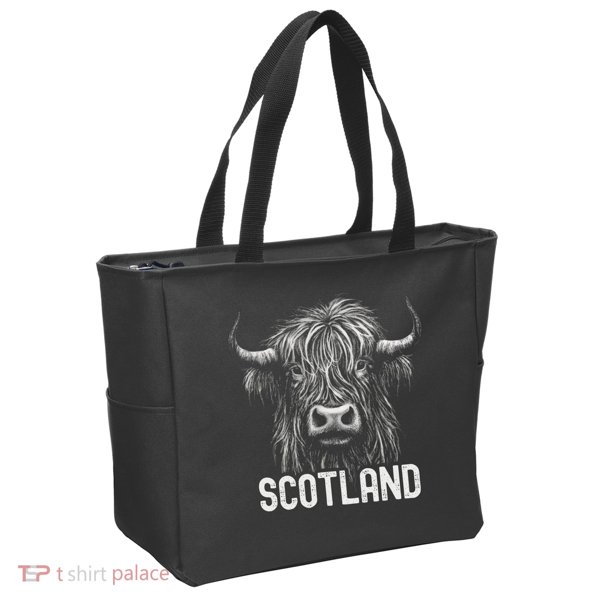 Scottish Highland Cow Scotland Trip Tote Bag