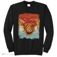 Scottish Highland Cow Cattle Hairy Cow Flowers Woman Sweatshirt thumb 0