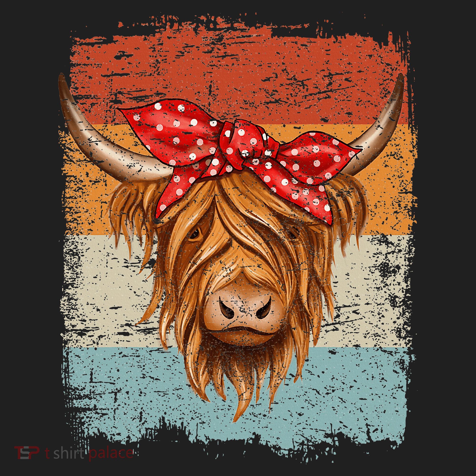 Scottish Highland Cow Cattle Hairy Cow Flowers Woman Beanie