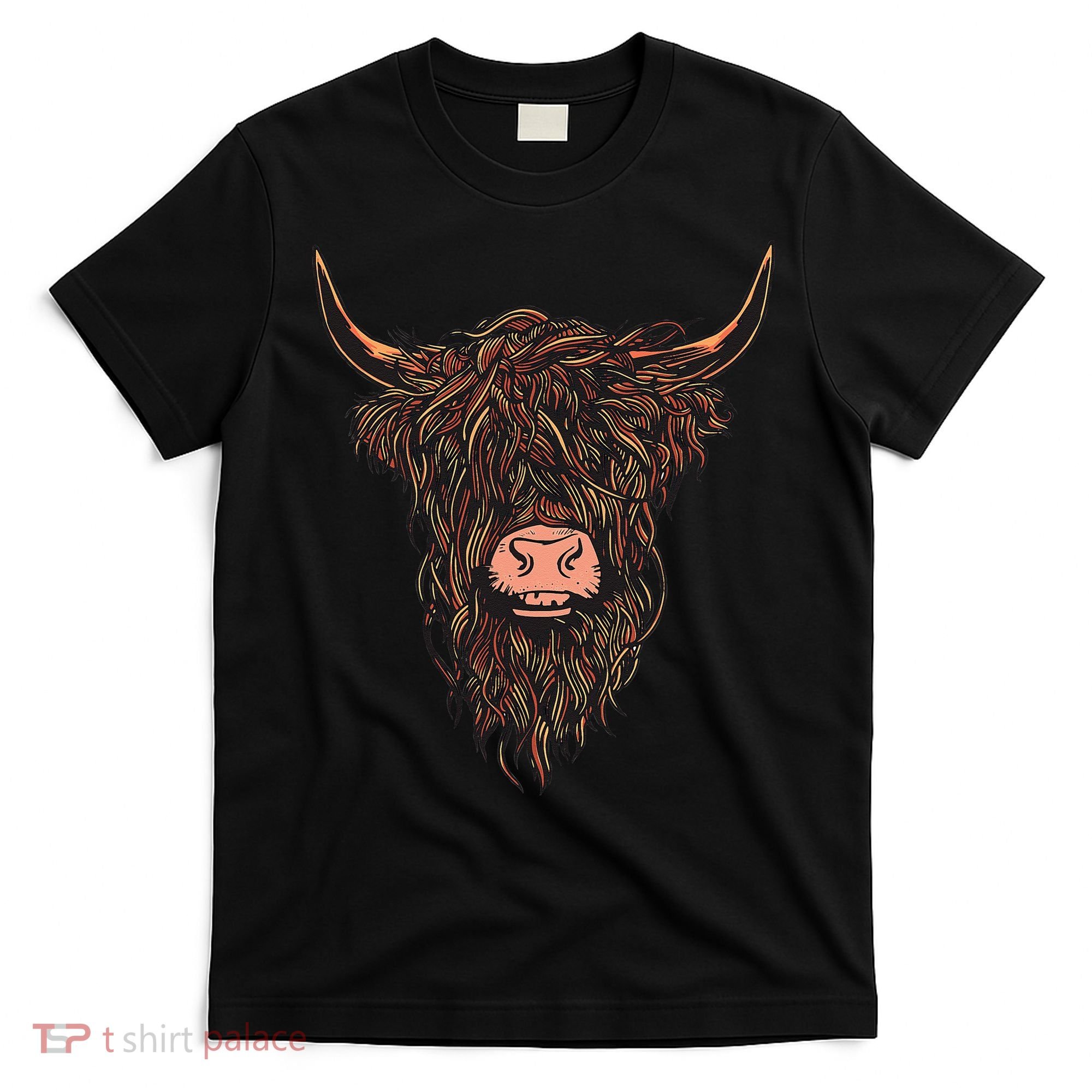 Scottish Highland Cattle Hairy Cow Breeders Farmer Farm Gift T-Shirt