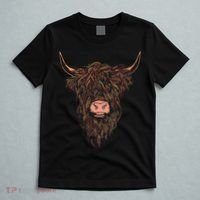 Scottish Highland Cattle Hairy Cow Breeders Farmer Farm Gift T-Shirt thumb 5