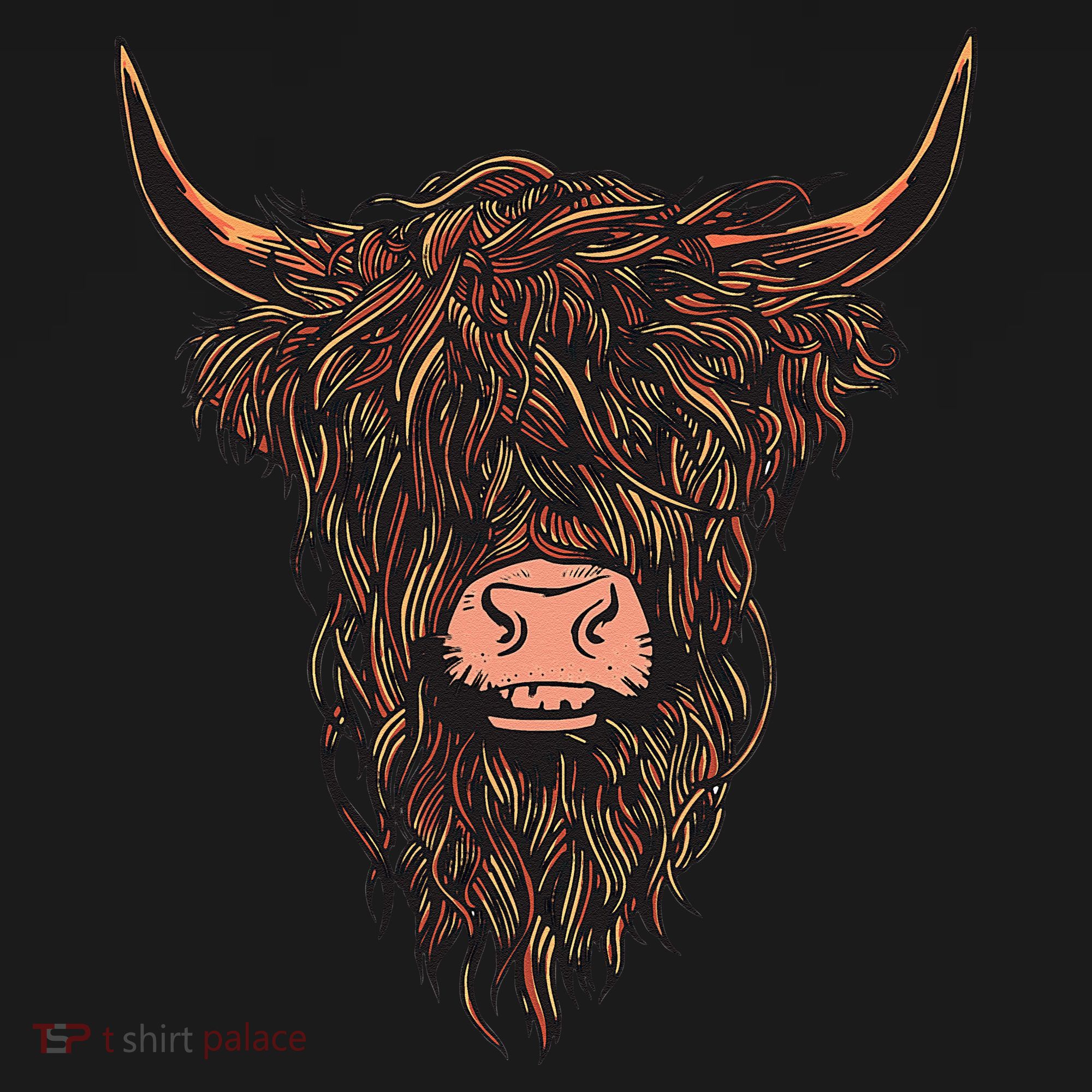 Scottish Highland Cattle Hairy Cow Breeders Farmer Farm Gift T-Shirt