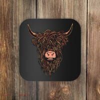 Scottish Highland Cattle Hairy Cow Breeders Farmer Farm Gift Coaster thumb 0