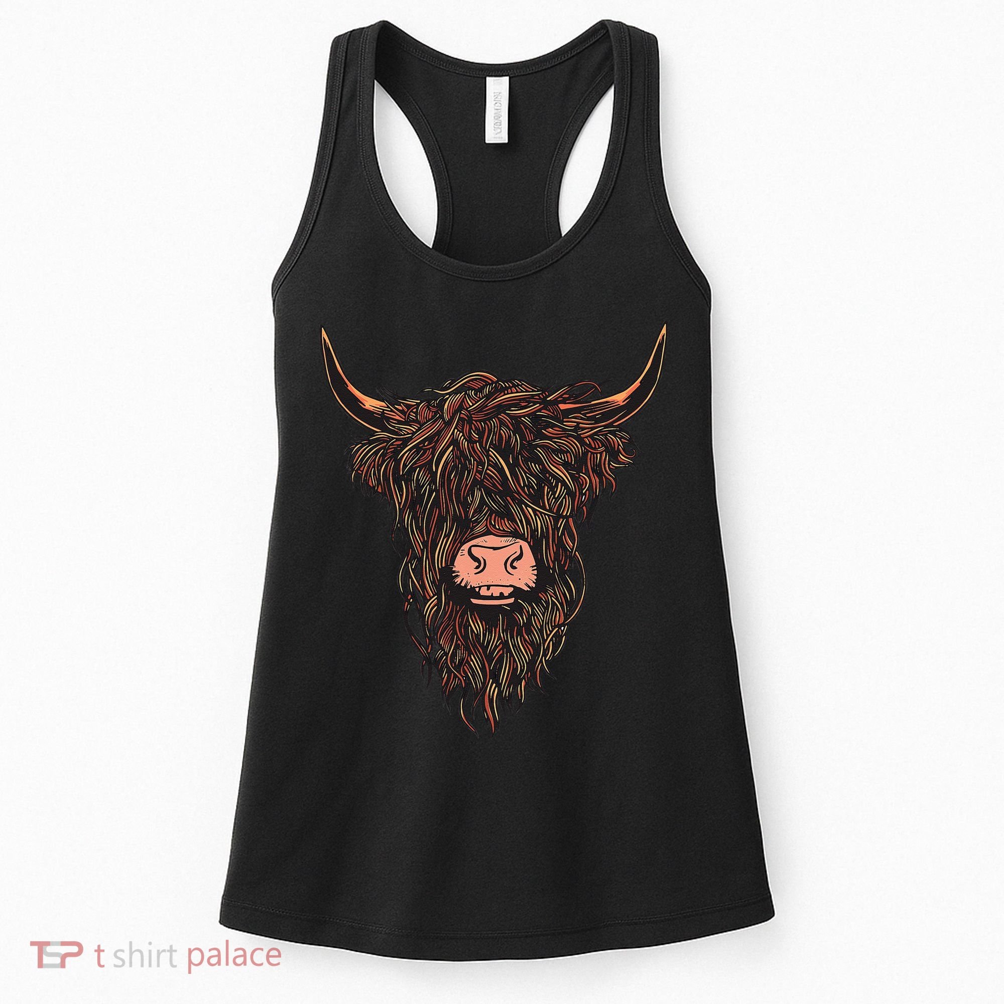 Scottish Highland Cattle Hairy Cow Breeders Farmer Farm Gift Women's Tank Top
