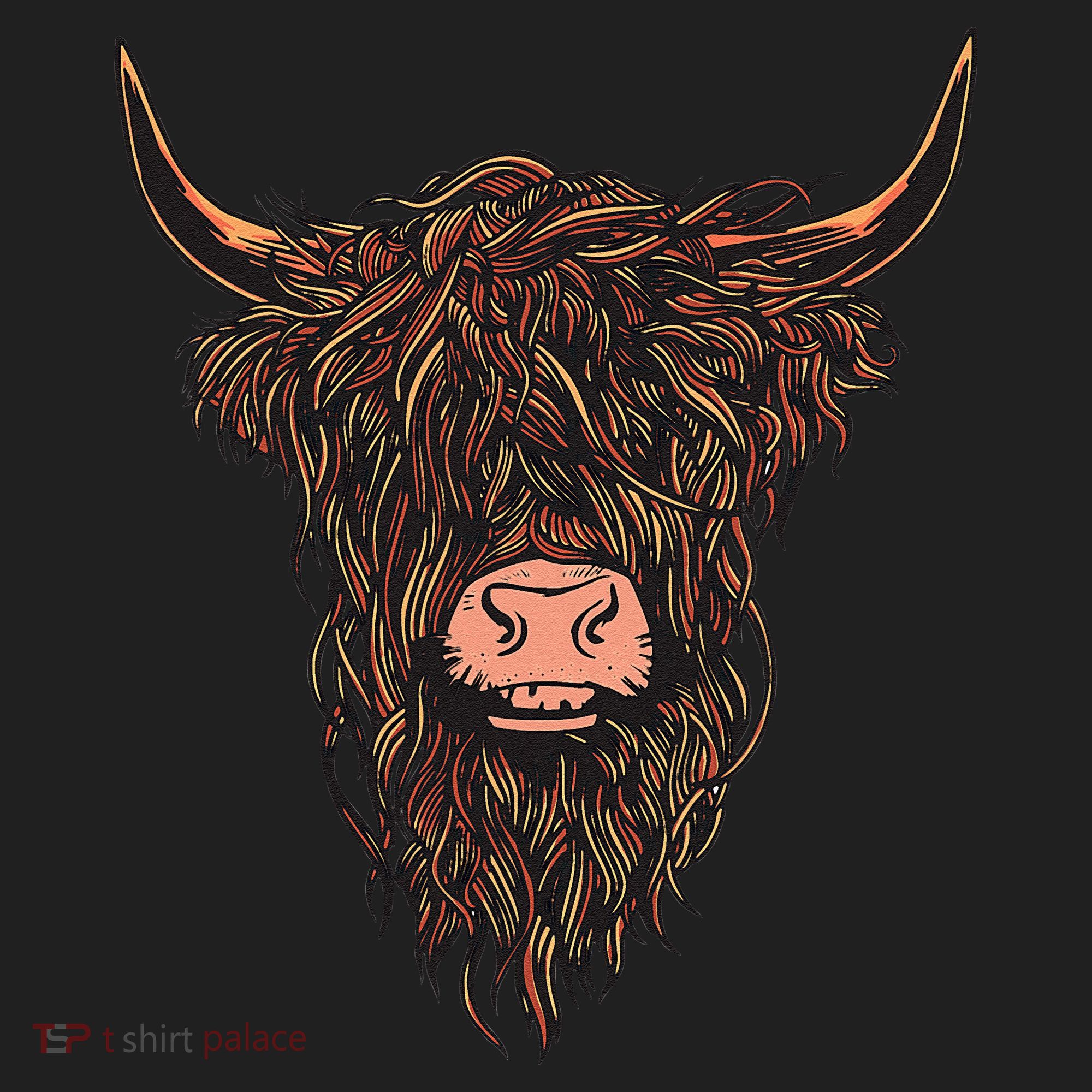Scottish Highland Cattle Hairy Cow Breeders Farmer Farm Gift Golf Towel