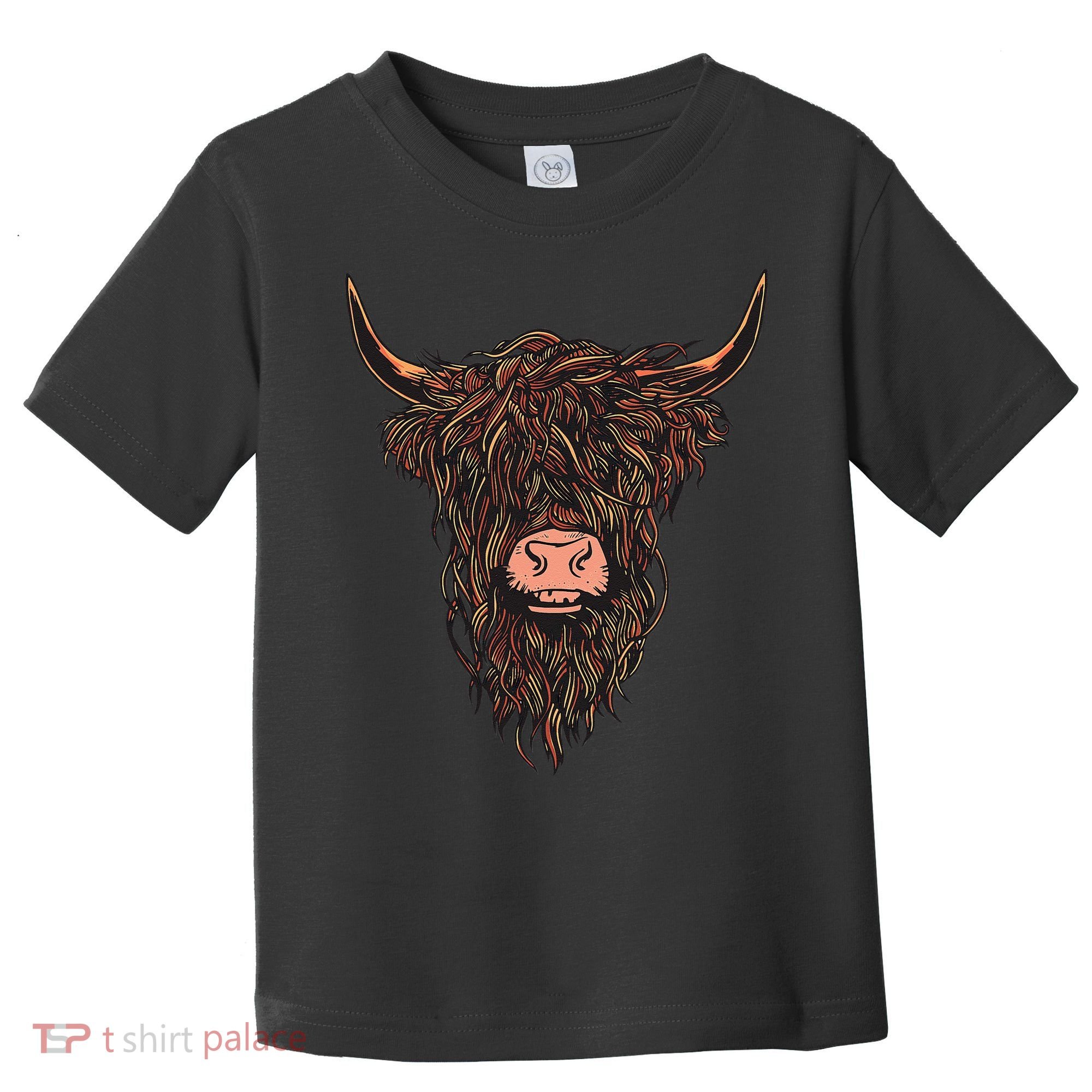 Scottish Highland Cattle Hairy Cow Breeders Farmer Farm Gift Toddler T-Shirt