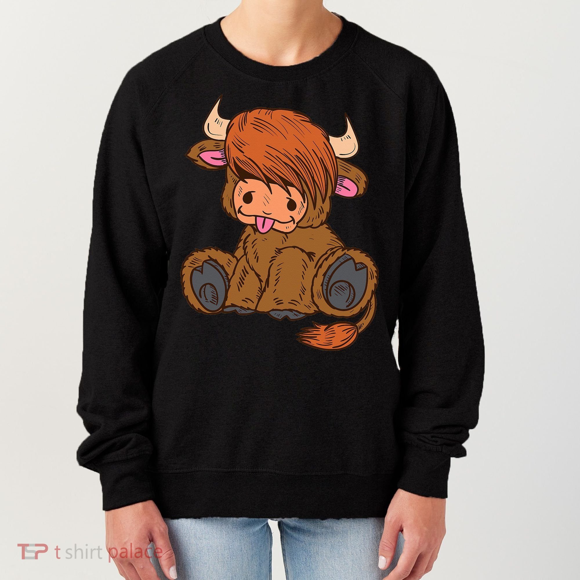 Scottish Highland Cow Lover Cute Cow Highland Cow Women's Sweatshirt