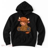 Scottish Highland Cow Lover Cute Cow Highland Cow Hoodie thumb 0
