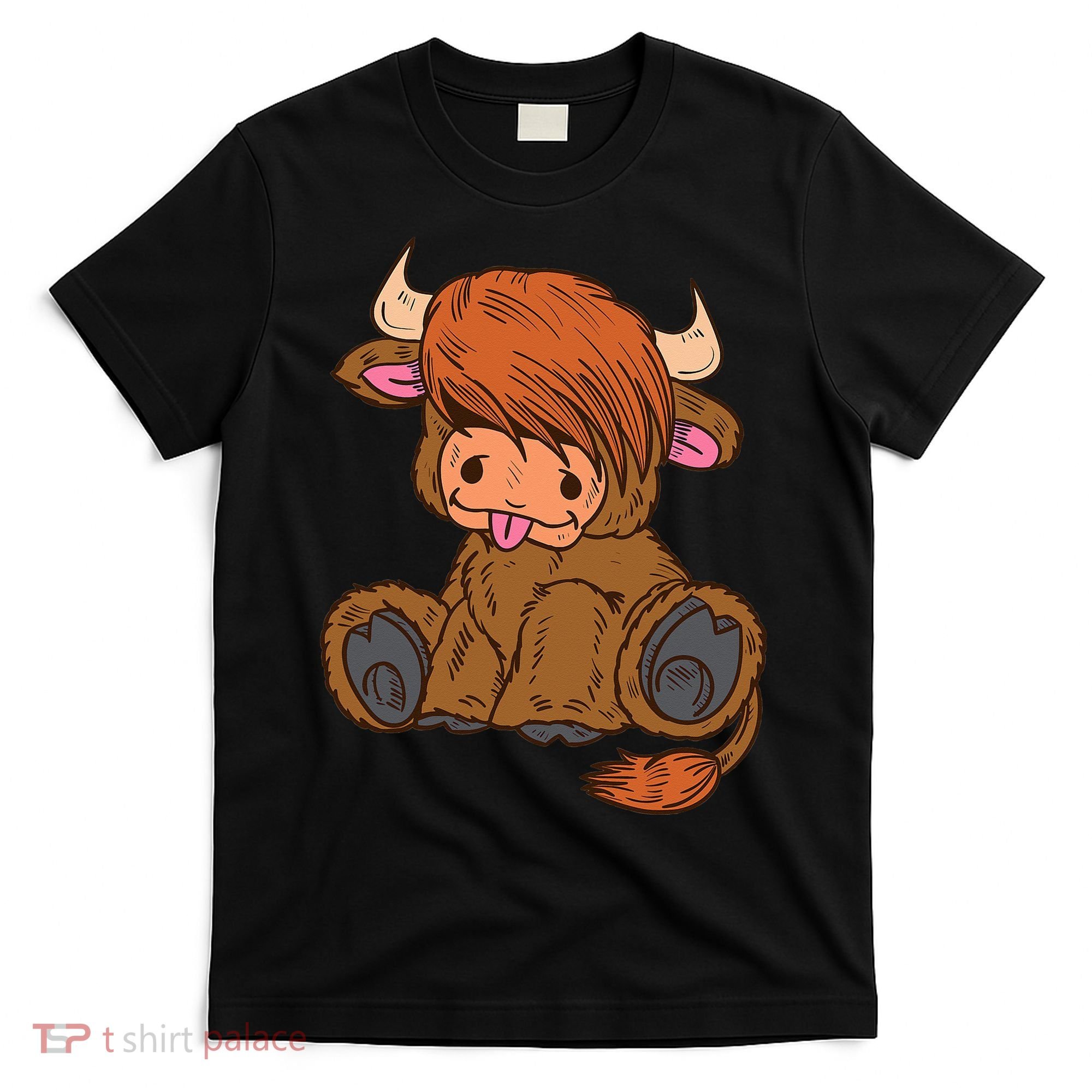 Scottish Highland Cow Lover Cute Cow Highland Cow T-Shirt