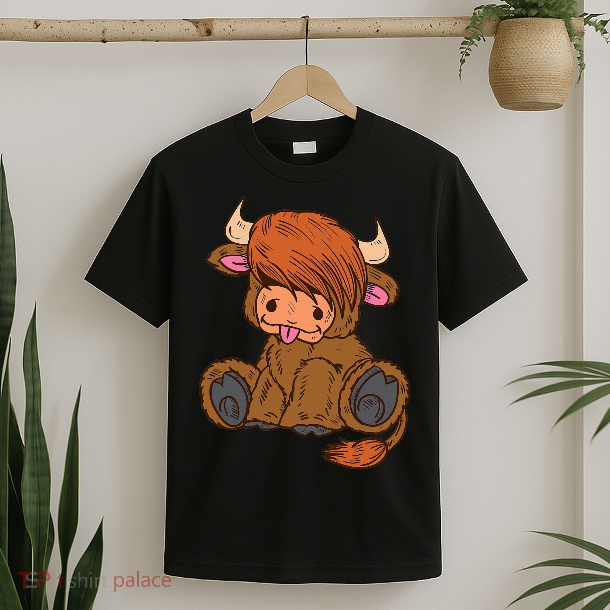 Scottish Highland Cow Lover Cute Cow Highland Cow T-Shirt