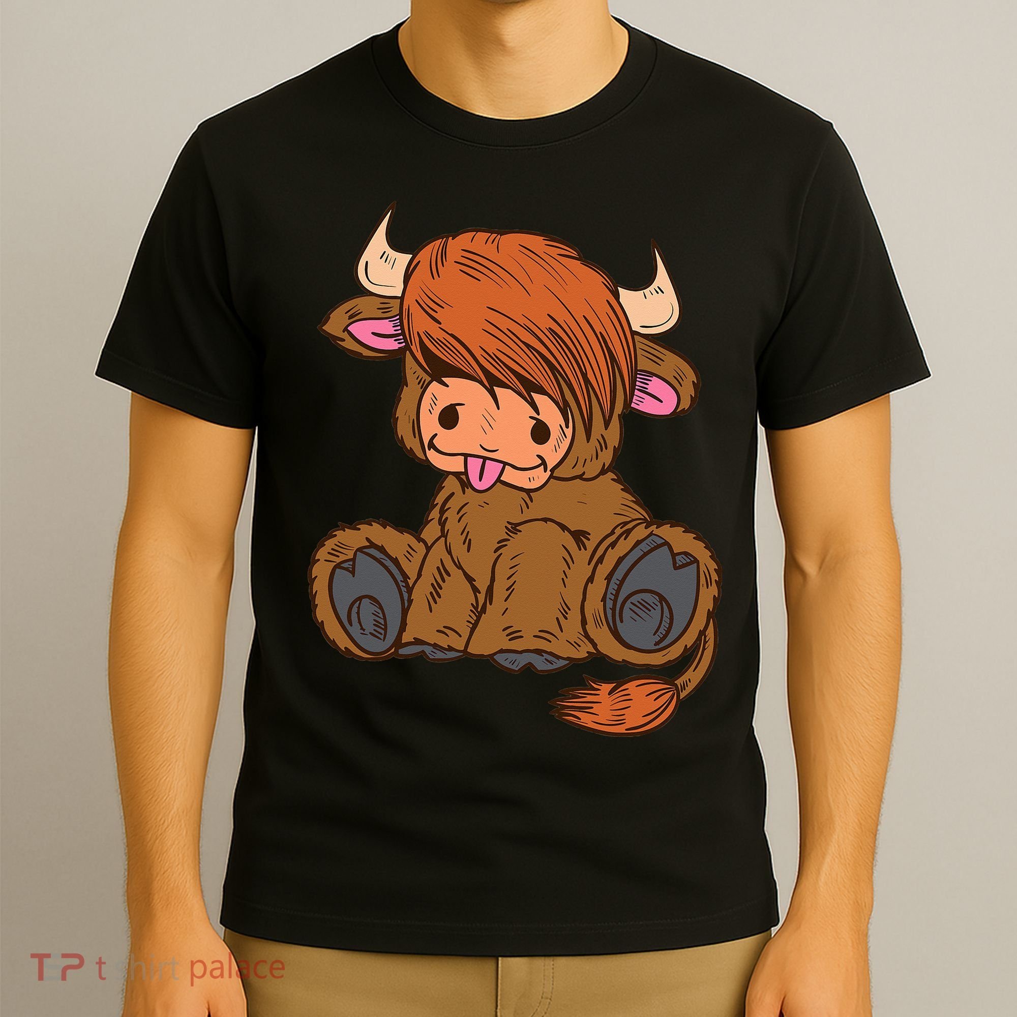 Scottish Highland Cow Lover Cute Cow Highland Cow T-Shirt