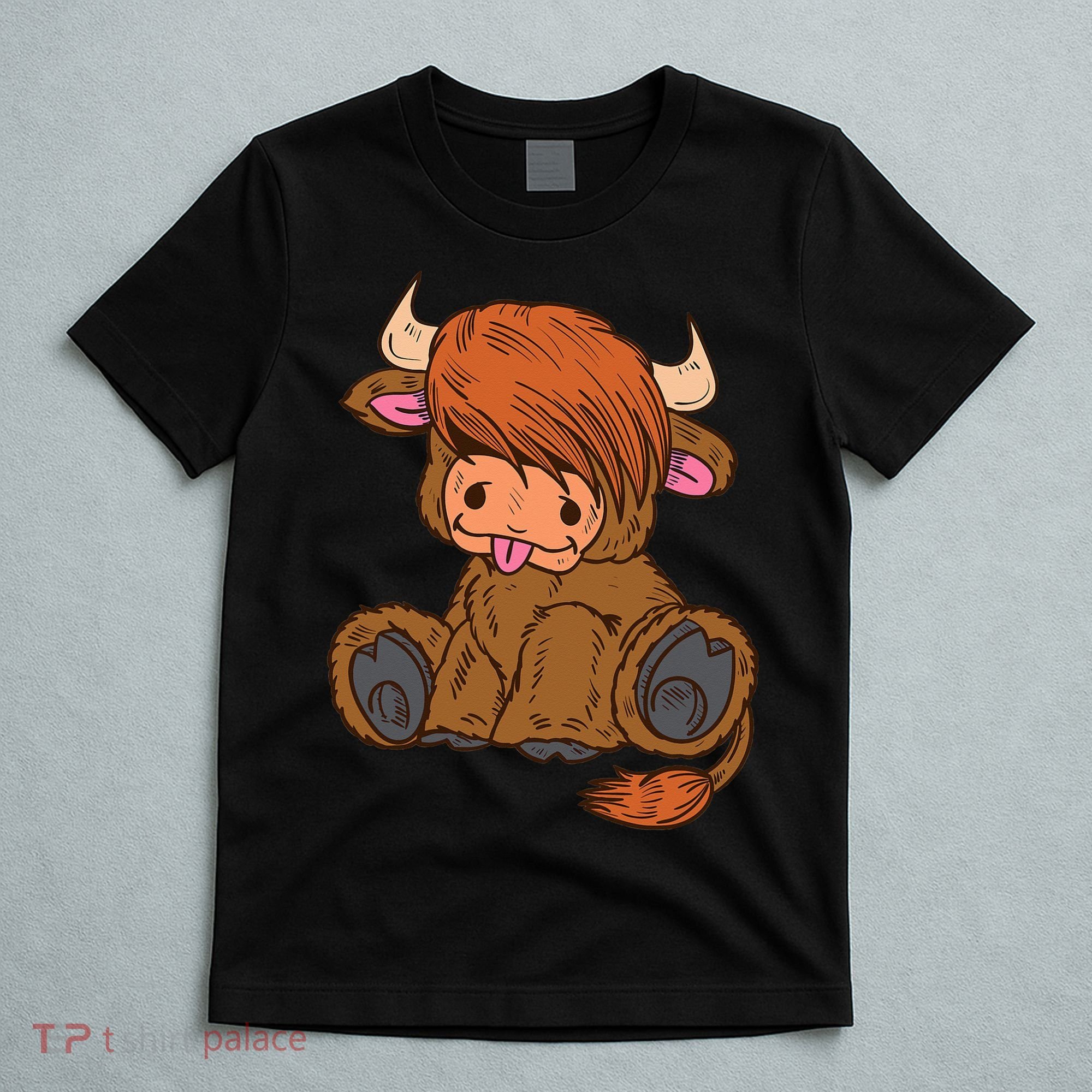 Scottish Highland Cow Lover Cute Cow Highland Cow T-Shirt