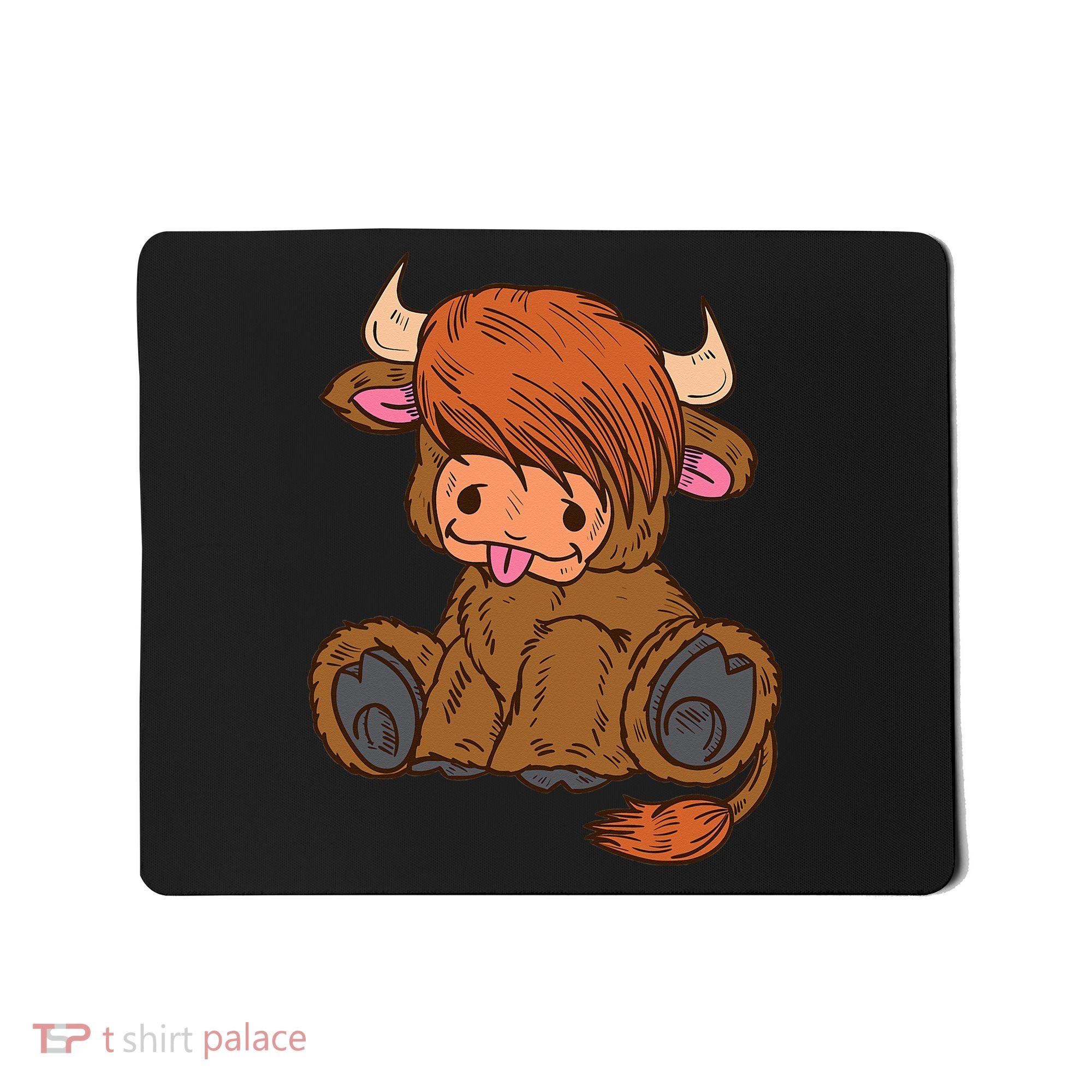 Scottish Highland Cow Lover Cute Cow Highland Cow Mousepad