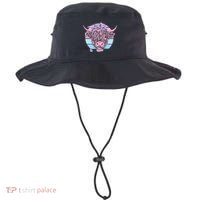 Scottish Highland Cow Cattle Hairy Cow Flowers Woman Bucket Hat thumb 0