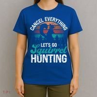 Squirrel Hunter Cancel Everything Vintage Squirrel Hunting Gift T-Shirt thumb 4